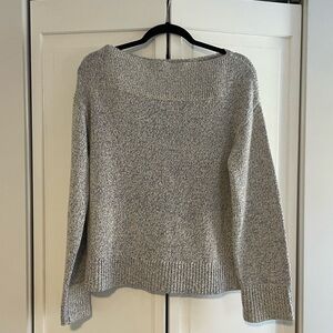 & Other Stories Blue and White Marled Sweater
